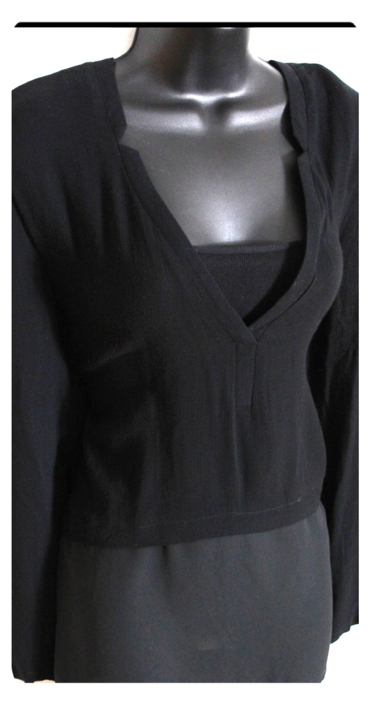*Anama Black Shirt with Sheer (included in sale)